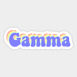 Gamma Sticker